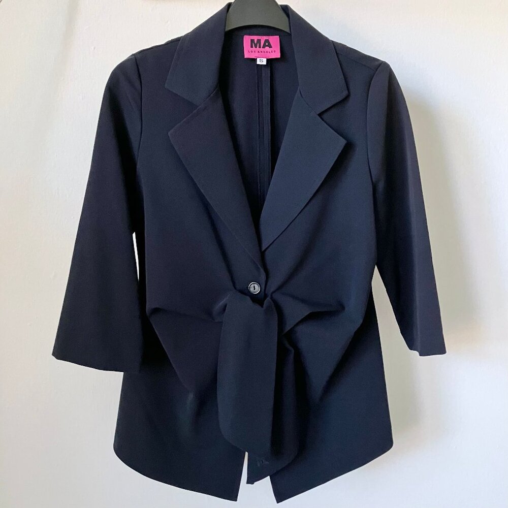 MA Los Angeles 3/4 Sleeve Navy Blazer - S